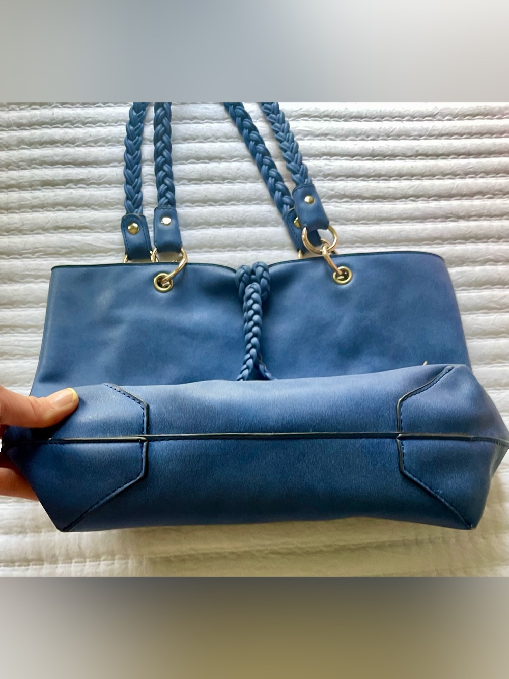 Imoshion Blue Braided Shoulder Bag - Picture 2 of 13